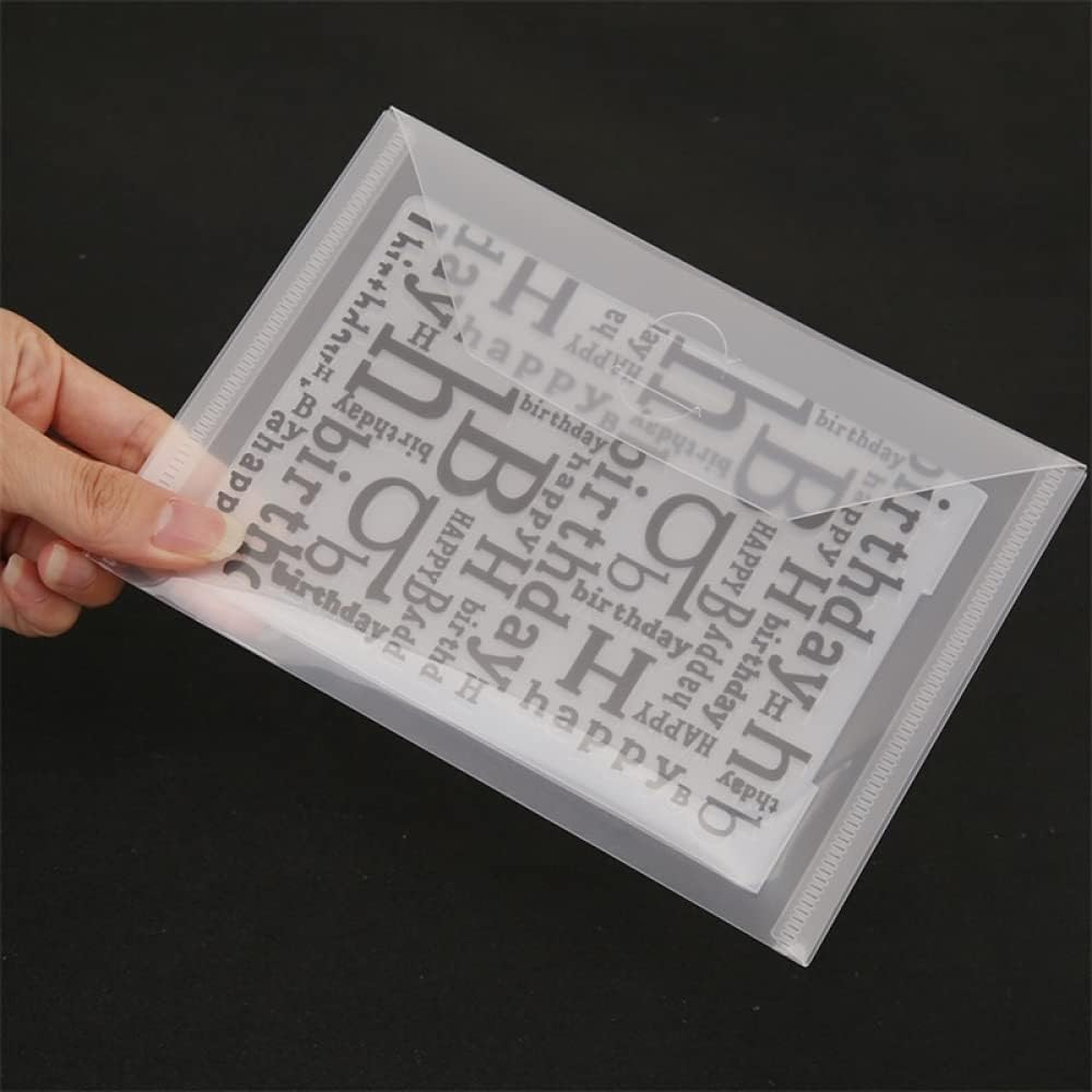 40-Piece Stamp & Die Storage Bags - 4 Sizes, Plastic, Waterproof, Clear, Scrapbooking, Die & Stamp Storage Paper Holder Bags, DIY Card Making