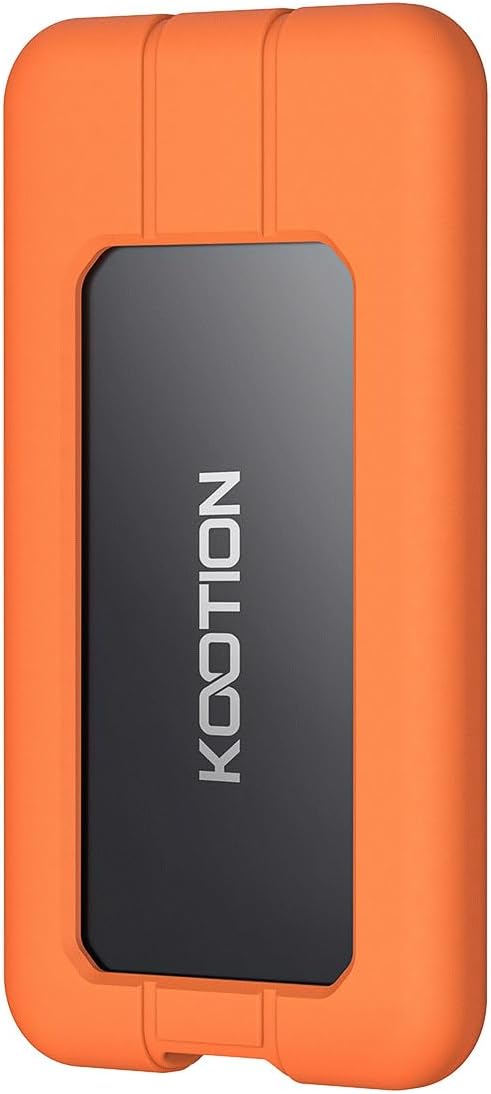 KOOTION Portable SSD 1TB USB-C Up to 2000MB/s USB 3.2 External SSD USB 3.2 Gen 2x2 Portable Solid State Drive with Protective Case Shockproof Waterproof Type-C External Solid State Drive for PC/Mac