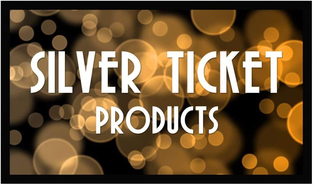 Silver Ticket Products STR Series 6 Piece Home Theater Fixed Frame 4K / 8K Ultra HD, HDTV, HDR & Active 3D Movie Projection Screen, 16:9 Format, 110" Diagonal, Silver Material STR-169110-S