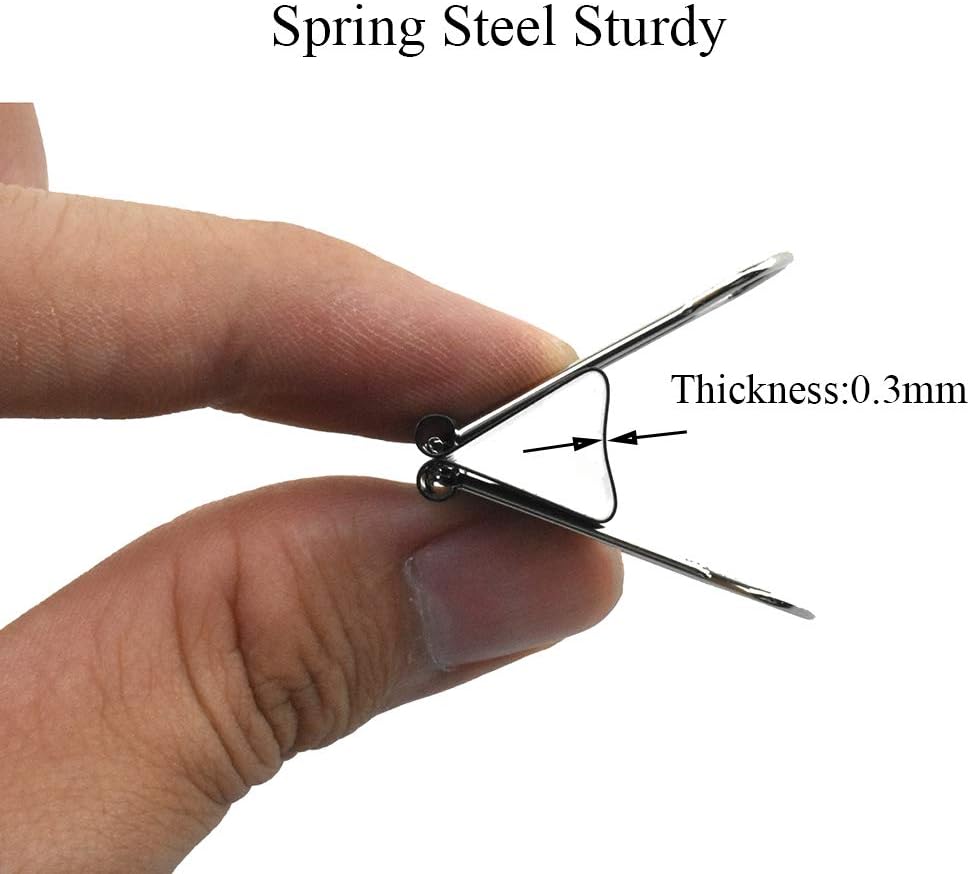 HAHIYO Binder Clips Paper Clamps Spring Steel Sturdy Small 0.98 inches Width 0.37 Inch Capacity No Sharp Edges Heavy Duty Tight Grip Reusable Black Metal Bright Finish for Home Office School 28 Pack