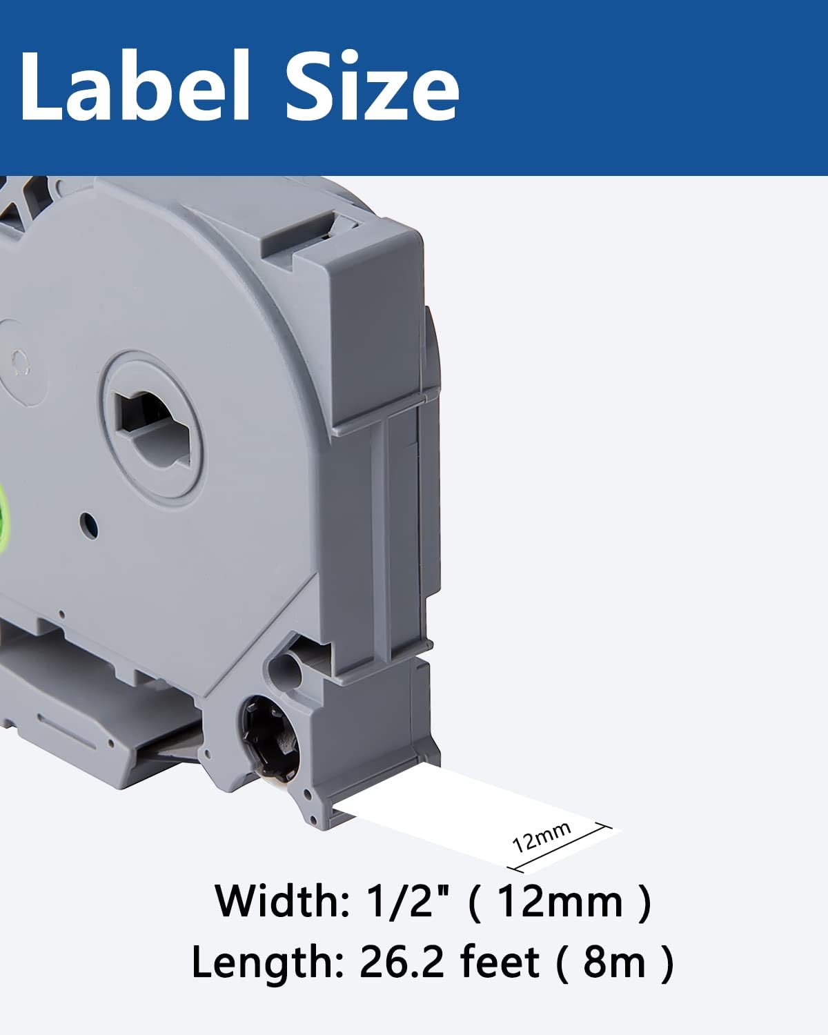Tze Tz Tape 12mm 0.47 Laminated Clear Compatible for Brother P Touch Label Maker TZe-131 TZe131 for PT D200 D210 D220 D400, Black on Clear, 1/2 Inch x 26.2 Feet, 3-Pack