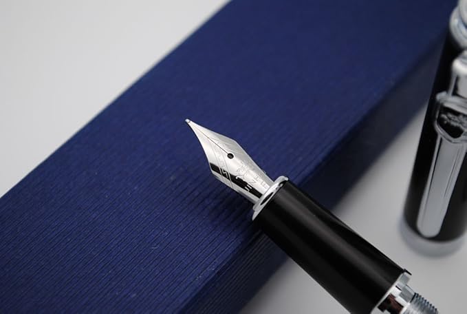 JINHAO 8802 Fountain Pen F Nib (Birds and Wintersweet Painting)