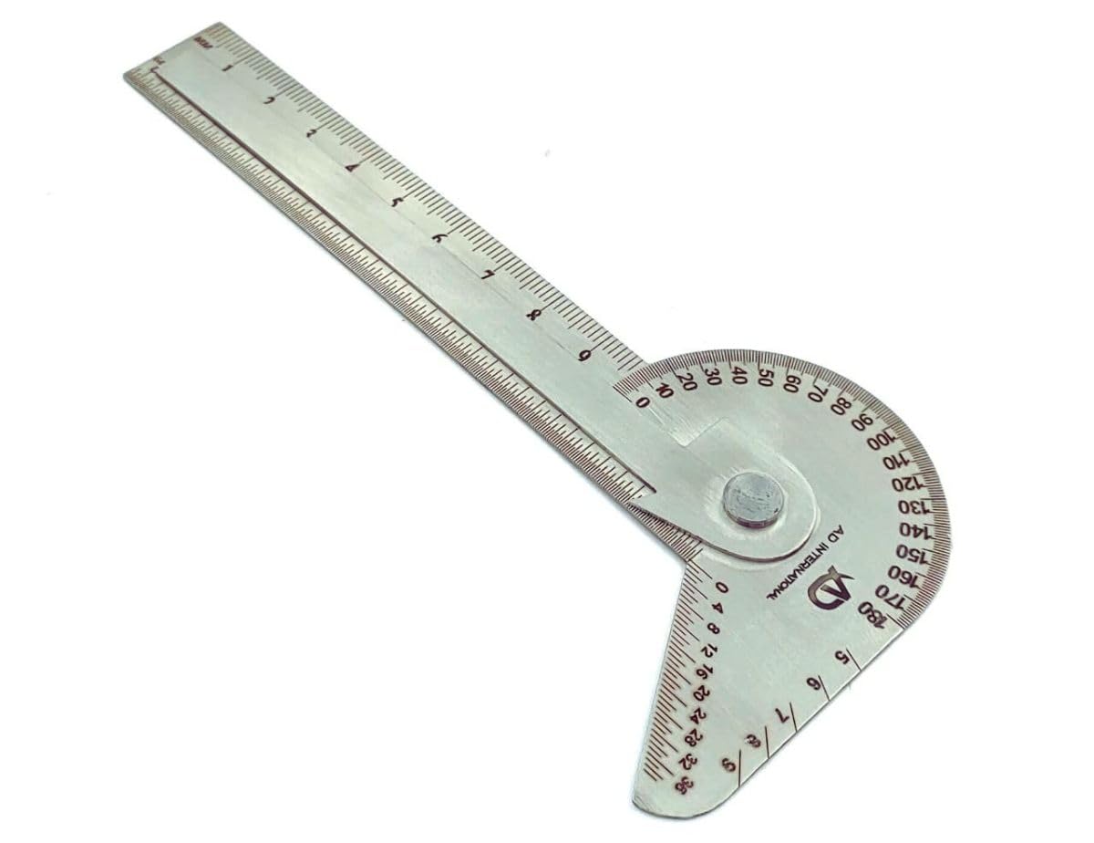 Multi Purpose Protractor Square Rule Centre Finder Drill Point Gauge Hand Tools