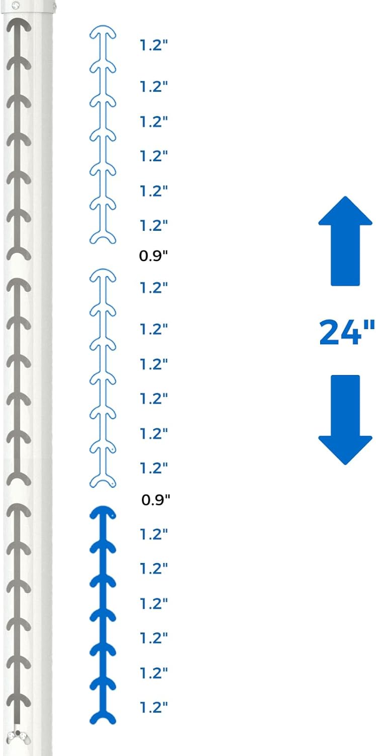 Projector Mount, 55 inch to 79 inch Adjustable Height ,Universal Full Motion Ceiling Bracket 22lb Max Weight and Extendable Arms Tilt Rotating Swivel Mount for Home and Office Projector White