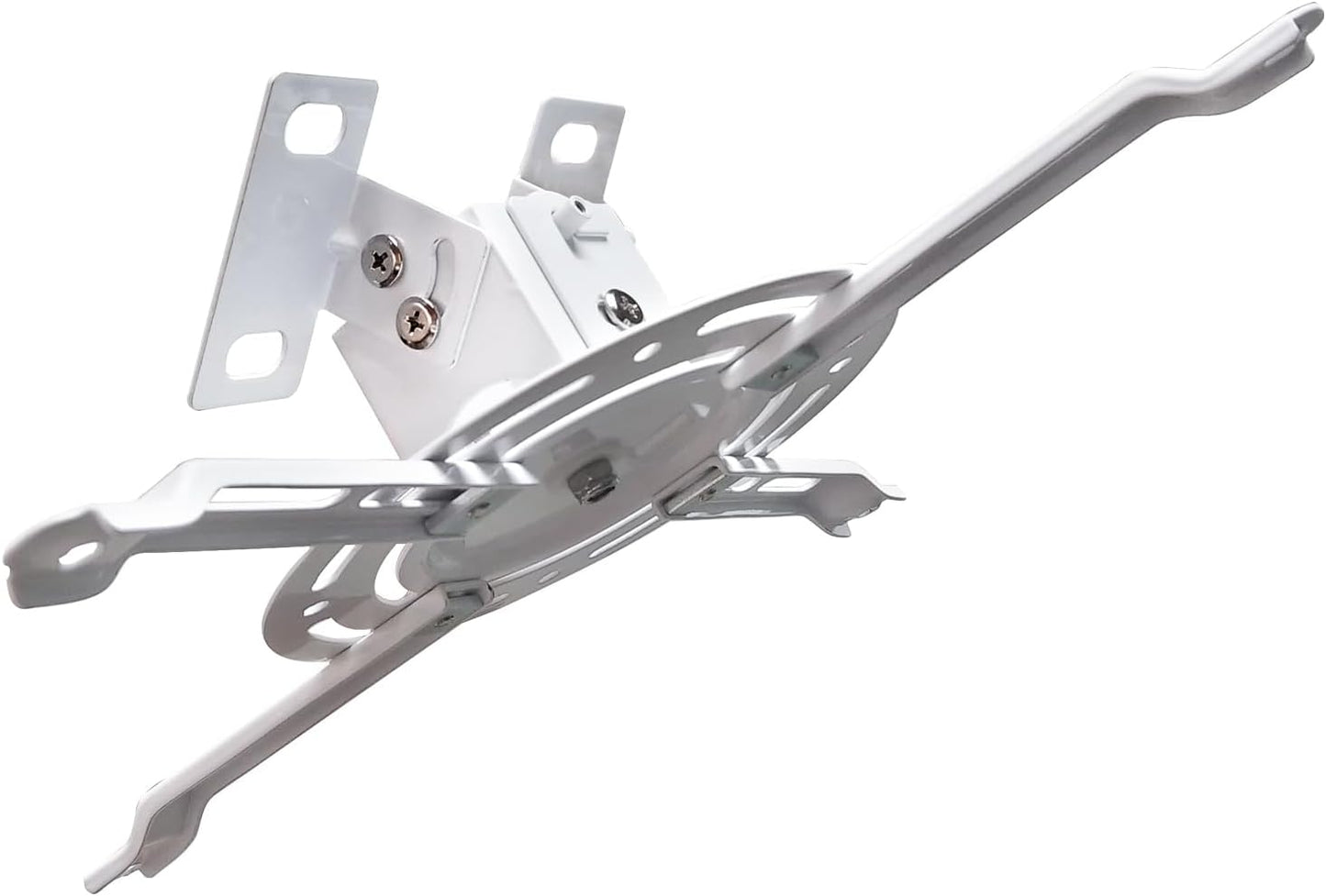 Low Profile Projector Ceiling Mount Universal, 22 lbs Max Weight, 360° Rotation 30° Tilt | Universal Projector Bracket 3.3" High, Suspended Drop Ceiling Mount Kit for Home & Office Projectors(White)