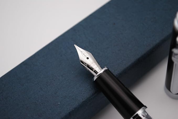 JINHAO 8802 Fountain Pen F Nib (Wooden Barrel)