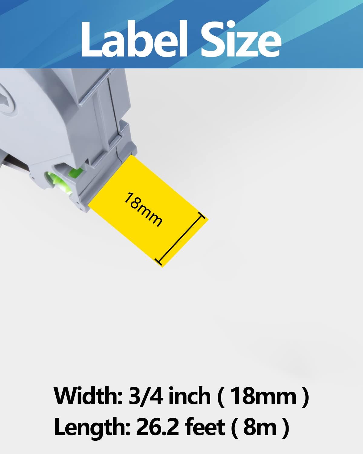 Weemay Compatible 3 Pack TZe-641 Replacement for Brother P-Touch Label Tape 18mm 0.7 Black on Yellow 3/4 TZe TZ Tape TZ-641 TZ641 TZe641 for PT-D400AD PT-D610BT PT-D600 PT-D410 Printer, 0.7" x 26.2'