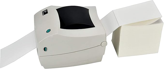 MFLABEL Fanfold 4" x 6" Direct Thermal Labels White Perforated Shipping Labels (10 Stacks)