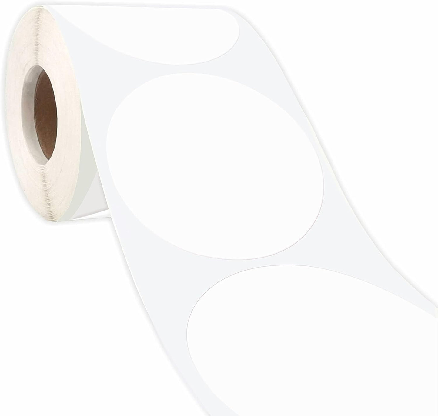 PARLAIM 3” Round Color-Code Dot Stickers Color Cod Stickers,500 per Dispenser Box Roll dots Label,White Inventory Circle Sticker(NOT Work on Printer