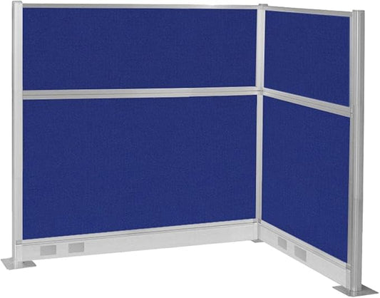 Versare Pre-Configured Hush Panel Electric Cubicle | Workstation Divider Walls | Cubicle Privacy Panels | Office Partition Walls