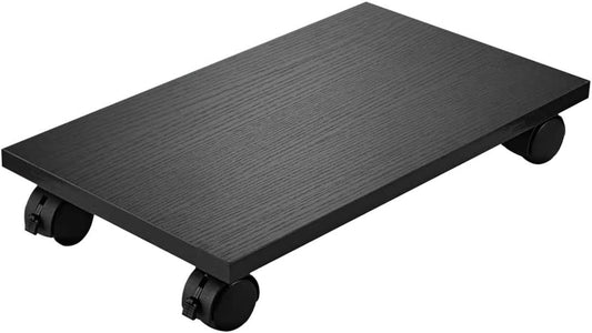 PC Stand for Floor Computer Tower Stand Cart Floor PC Stand CPU Holder with 4 Caster Wheels Under Desk,NO Assemble (Black)