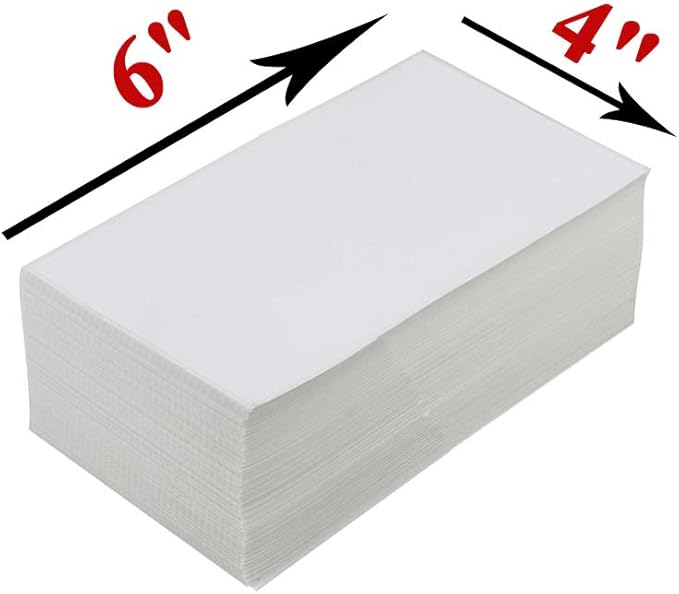 4x6 Thermal Labels, Shipping Labels with Perforated Line, Commercial Grade Thermal Shipping Label Paper, Pack of 500