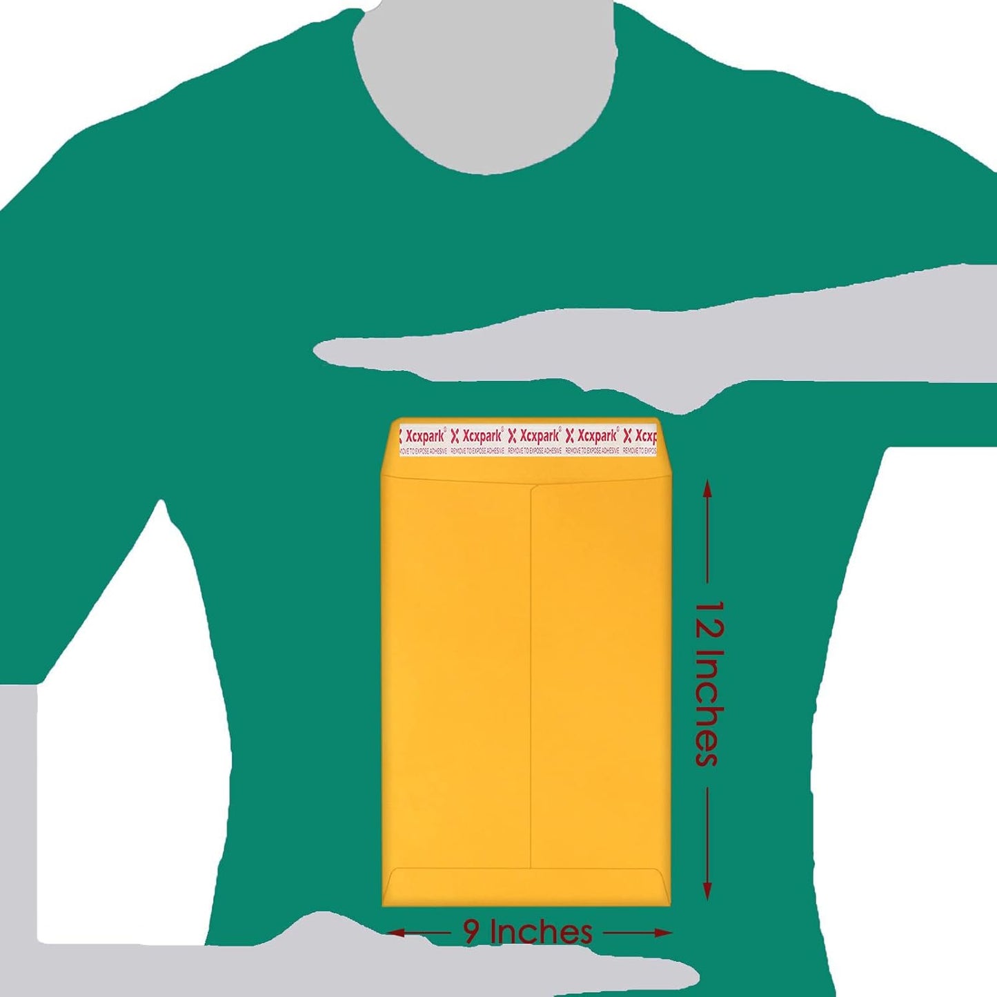 250 PCS 9x12 inches Security Catalog Envelopes Printable Self Seal Envelopes, Anti Tear brown Kraft Envelopes for Invitation Cards, Pictures, Photos, Documents