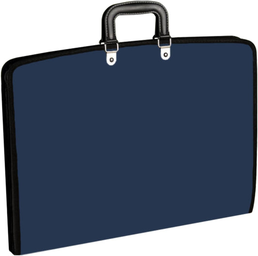 Acocony 11x17 Portfolio with Zipper Closure PP Material Oxford Cloth Edge Waterproof Blue 1 Pack