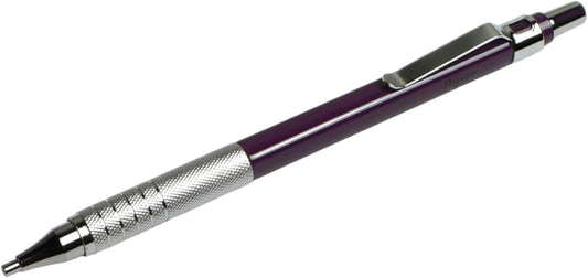 PIPER Quadrata Metal Mechanical Pencil 0.7mm with Erasers and HB #2 Lead Refills for Art, Sketching, Writing, Drafting (Dusty Dark Purple)