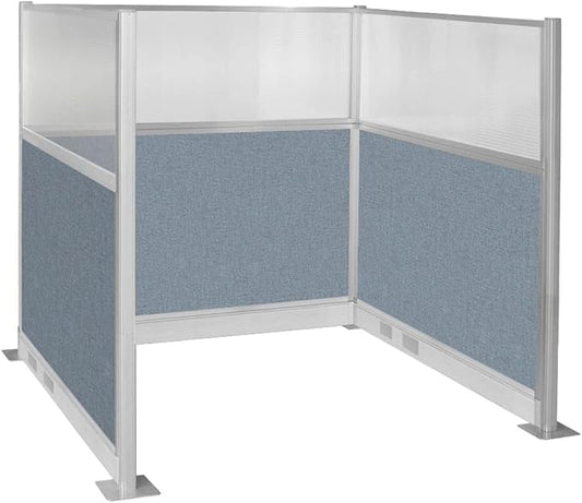 Versare Pre-Configured Hush Panel Electric Cubicle | Workstation Divider Walls | Cubicle Privacy Panels | Office Partition Walls