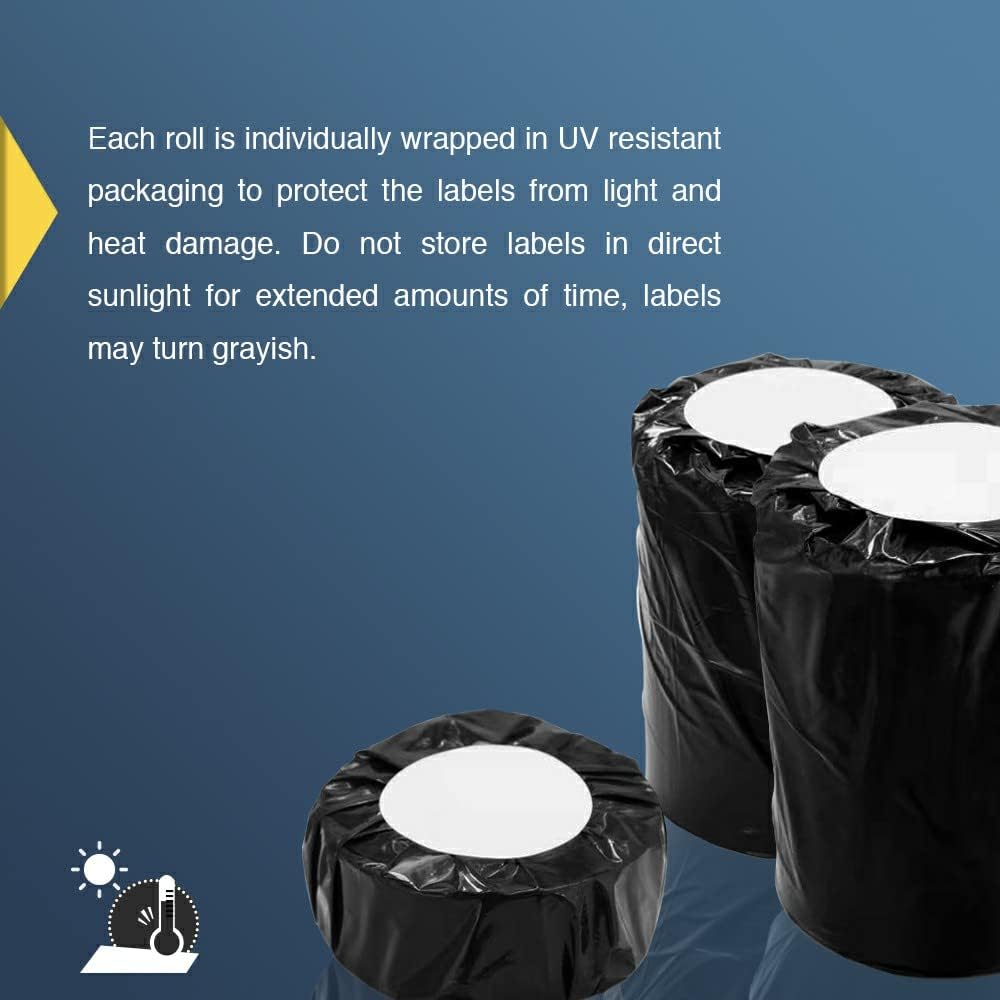 BETCKEY Colored Labels Compatible with Dymo 30332 (1" x 1") Square QR Code Labels, Compatible for Dymo LabelWriter Thermal 450, 4XL & Zebra Desktop Printers [6 Rolls, Orange]