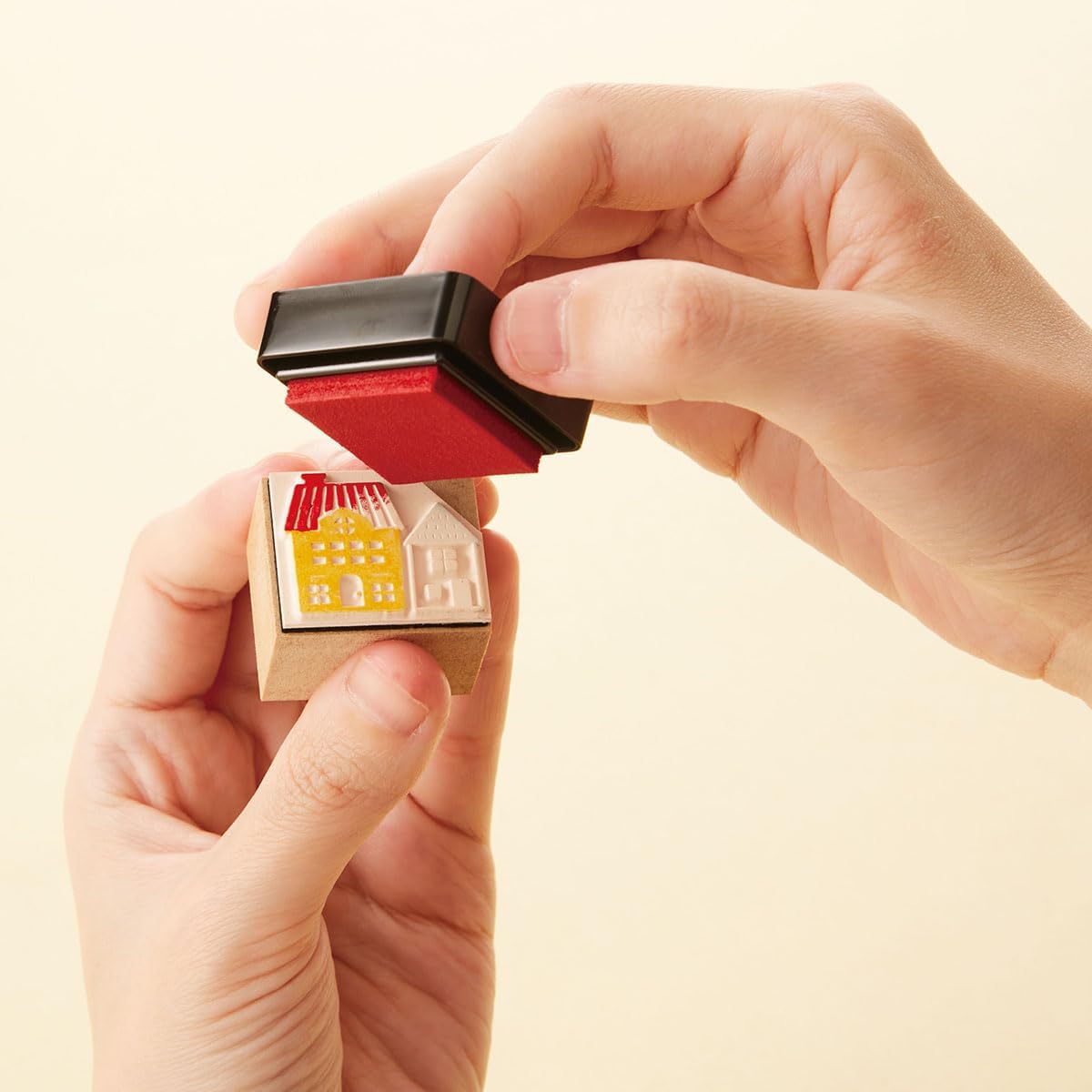 IROMOYO WARABE Stamp PAD, Small Traditional Japanese Ink Colour, Oil-Based Ink pad - Cobalt Blue