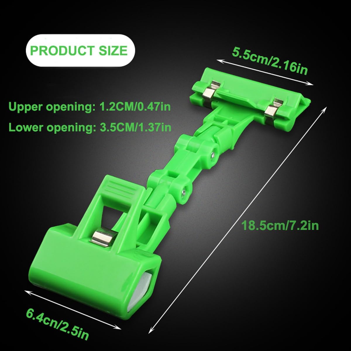 3Pcs Double Sided Clip Sign Clips Clip Holder Sign Holder Clip Paper Holder for Table Top Clip On Sign for Paper Holder Computer Monitor Handy Artist Supplies Holder (Green)