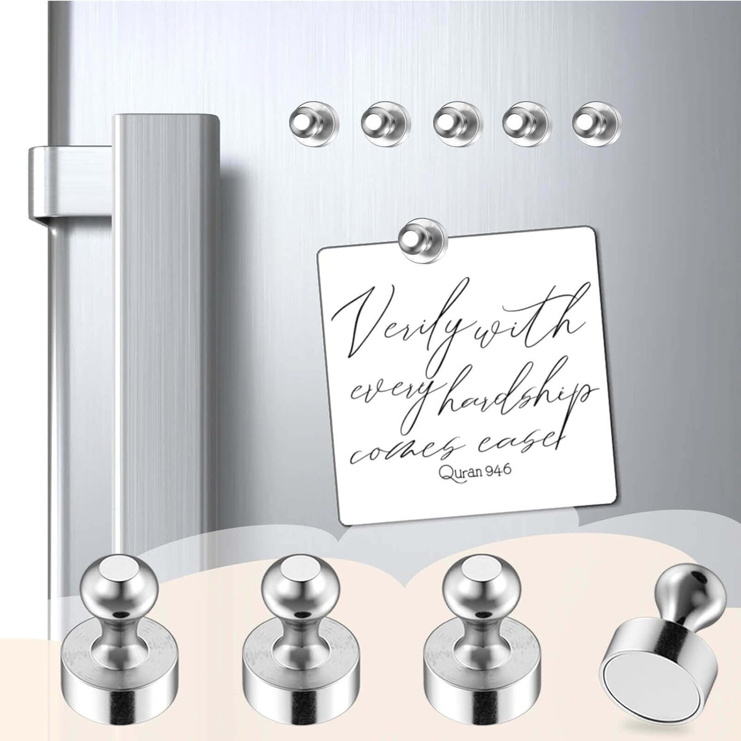 25Pcs Fridge Magnets, Bright Black Strong Refrigerator Magnets Small Push Pin Magnet s, Magnetic Decorative Magnet s for Whiteboard, Classroom, Office, Dry Erase and Map Magnet