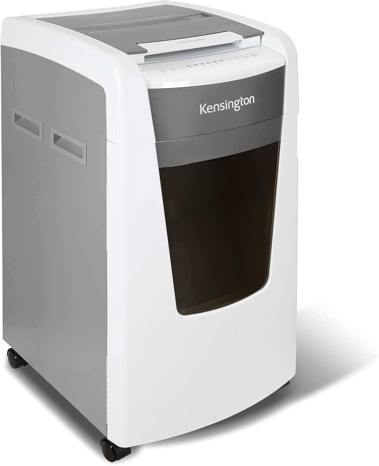 Kensington Shredder - New OfficeAssist 600-Sheet Auto-Feed Micro Cut Anti-Jam Heavy Duty Shredder with 29 gallons Waste Capacity, Lockable Chamber and 4 Casters (K52052AM)