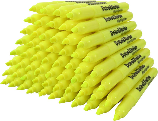 Dabo&Shobo Yellow highlighter, 60 Pack -bright color, chisel tip, for Adults Highlighting in the Home School Office …