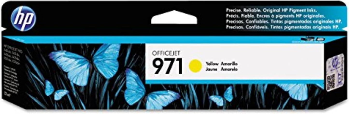 HP 971 | PageWide Cartridge | Yellow | Works with HP OfficeJet Pro X451, X476, X551, X576 | CN624AM