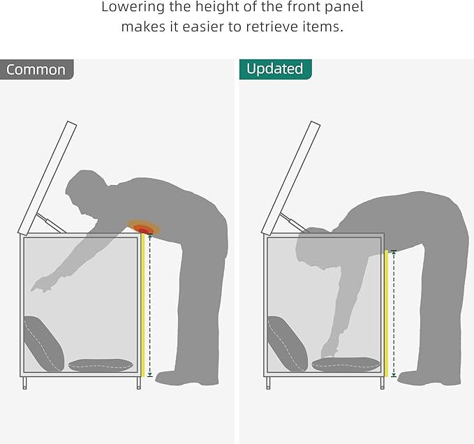 YITAHOME 230 Gallon Deck Box, XXL Wicker Outdoor Storage Box, All-Weather Storage Organizer for Patio Furniture, Outdoor Cushions, Pool Storage and Garden Tools (Grey)