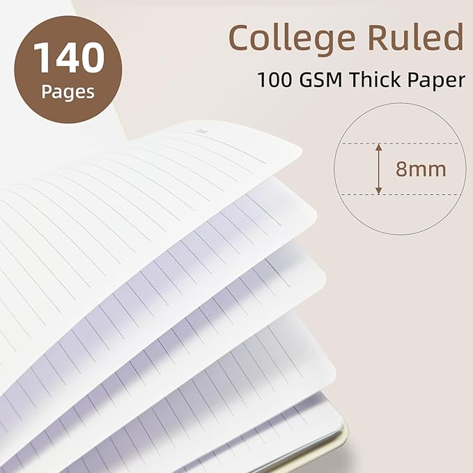 Cute Spiral Notebook journal B5 Aesthetic Pretty Design for Women Girls Kawaii with Pocket, 10 x 7.2 inch, Lined, Cat Butterfly