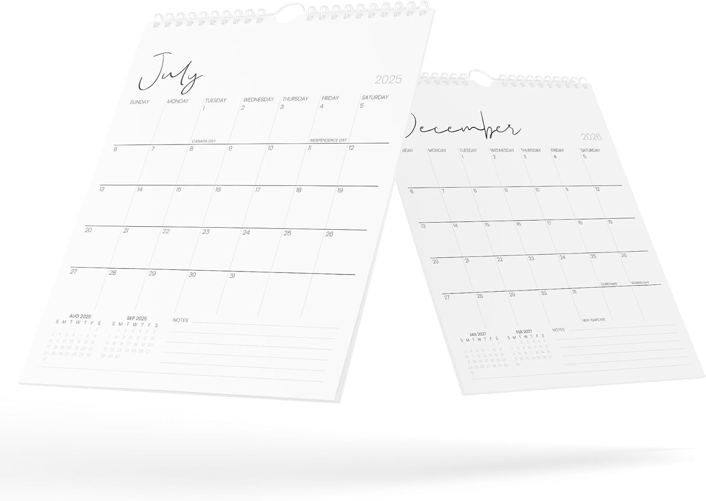Karto Wall Calendar 2025-2026 - Vertical 8.5x11 inch July 2025 to December 2026 - Boost Your Productivity and Easy Planning with the Aesthetic Monthly Calendar - Cursive