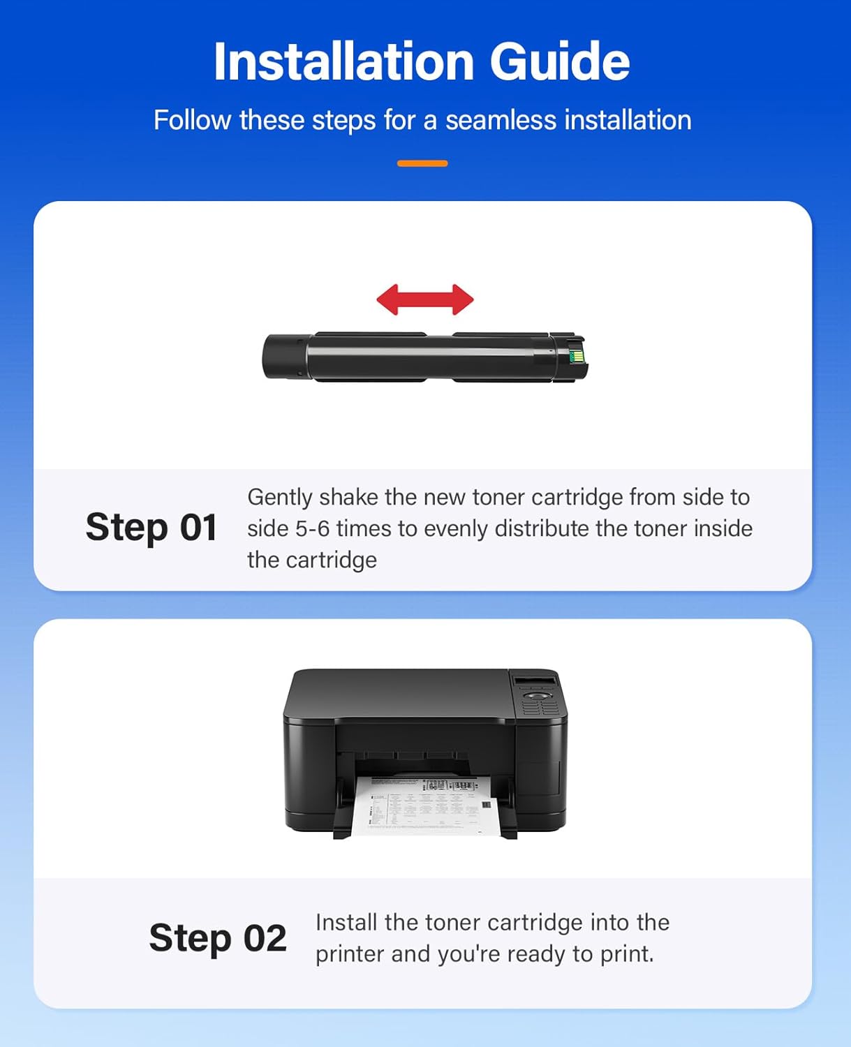 Phaser 7500 High Capacity Toner Cartridge Set 4-Pack Replacement for Xerox 106R01439 106R01436 106R01437 106R01438 Compatible with Xerox Phaser 7500 7500N 7500DN Printer Ink Black Cyan Magenta Yellow