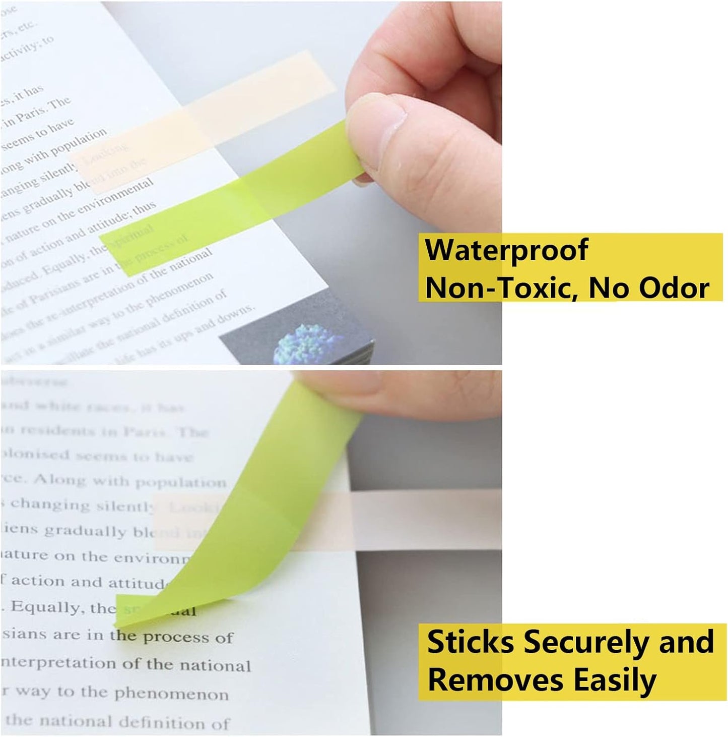 ELII Sticky Tabs 2400pcs - Colored Writable & Repositionable Page Markers
