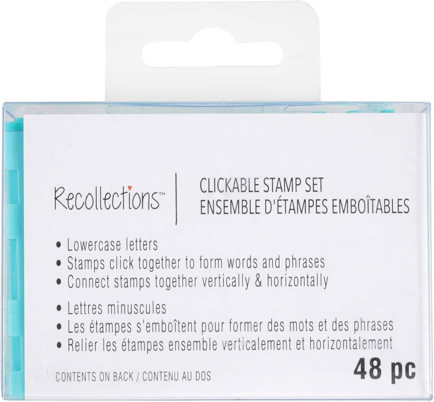 6 Pack: Clickable Lowercase Stamp Set by Recollections®