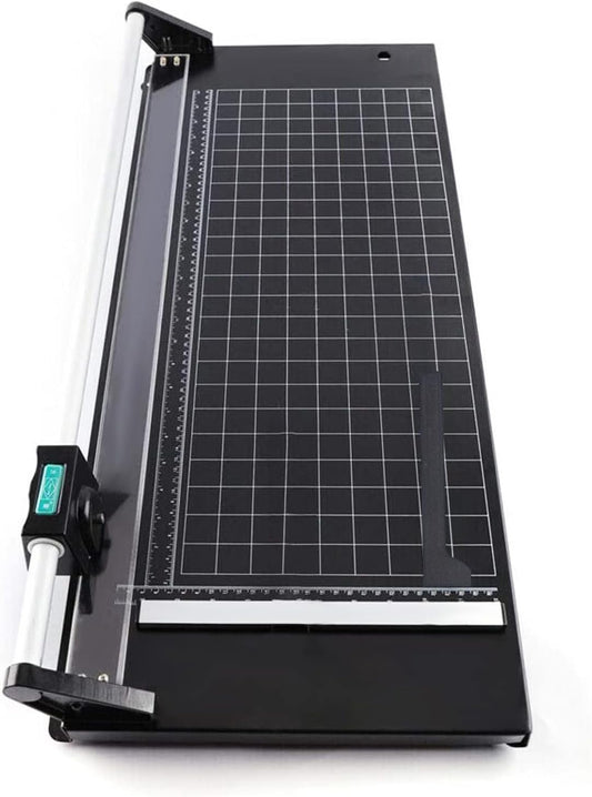 Manual Heavy Duty 36 Inch Rolling Cutter Precision Rotary Paper Trimmer for Photo Paper, Film, Art Paper Jam, Office Paper, Thin Plastic Soft Board, PVC,Cutting Table,Professional Rolling Trimmer