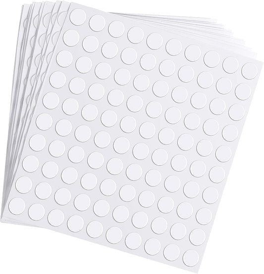 Zonon 1000 Pcs Double Sided Adhesive Dots Clear Glue Point Tape Stickers Balloon Glue Round Mini No Traces Adhesive Sticker Dot Sticker for Classroom Decor Craft DIY Office (0.47 Inch/ 12 mm)