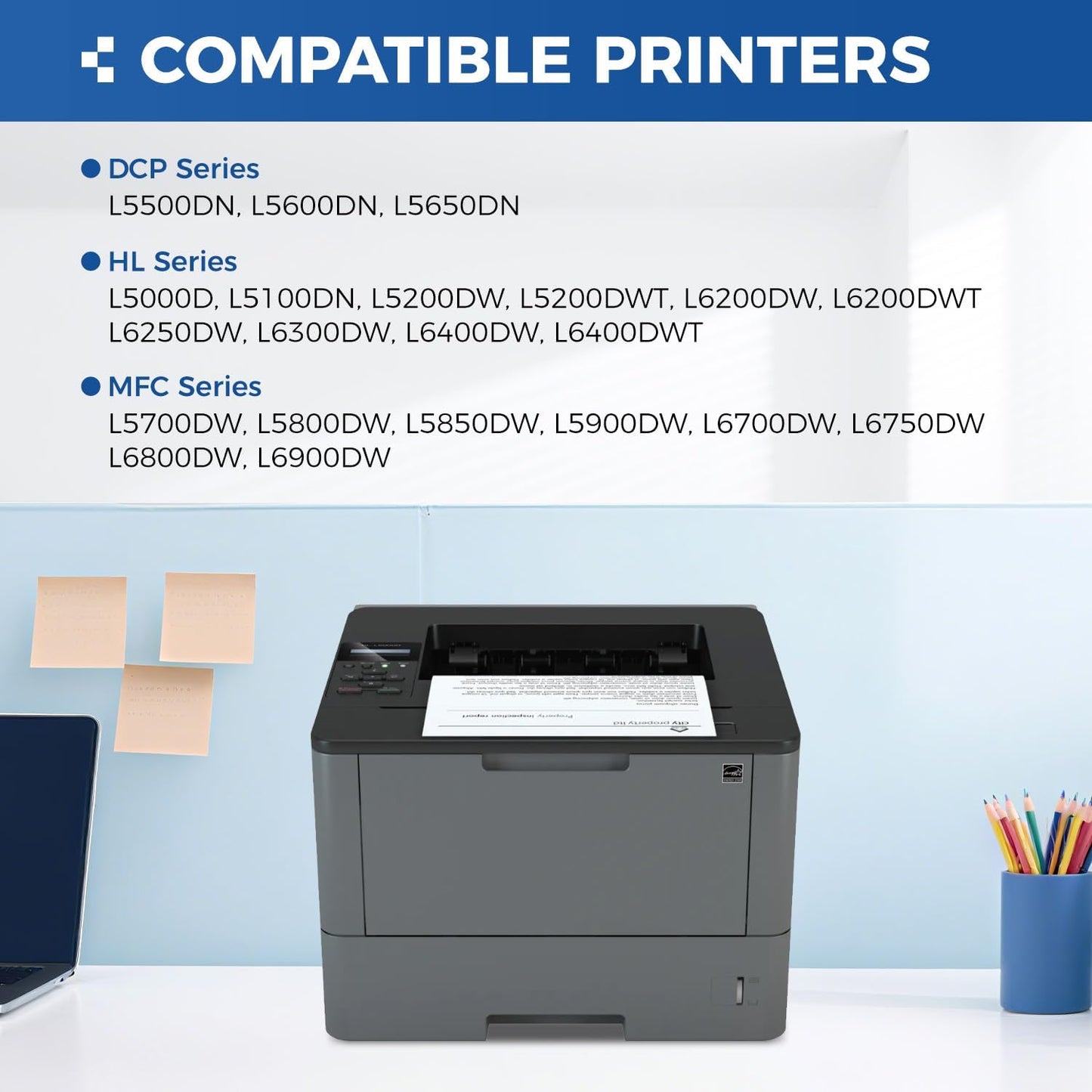 DR820 Drum Unit (Not Toner) Replacement for Brother DR-820 Imaging Drum Compatible for HL-L6200DW L6200DWT L5200DW L5100DN L5000D L6400DW MFC-L5800DW L5700DW L6700DW L6800DW DCP-L5600DN Printer 2-Pack