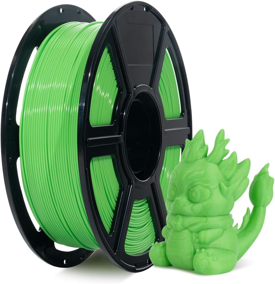FLASHFORGE Rapid PLA Filament 1.75mm, High Flow Speedy 3D Printer Filament, Experience Exceptional Performance with 500mm/s High-Speed Printing, Neatly Wound & Top-Notch Filament (Light Green)