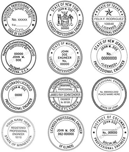 ExcelMark Self Inking Professional Stamp - Engineer / Architect