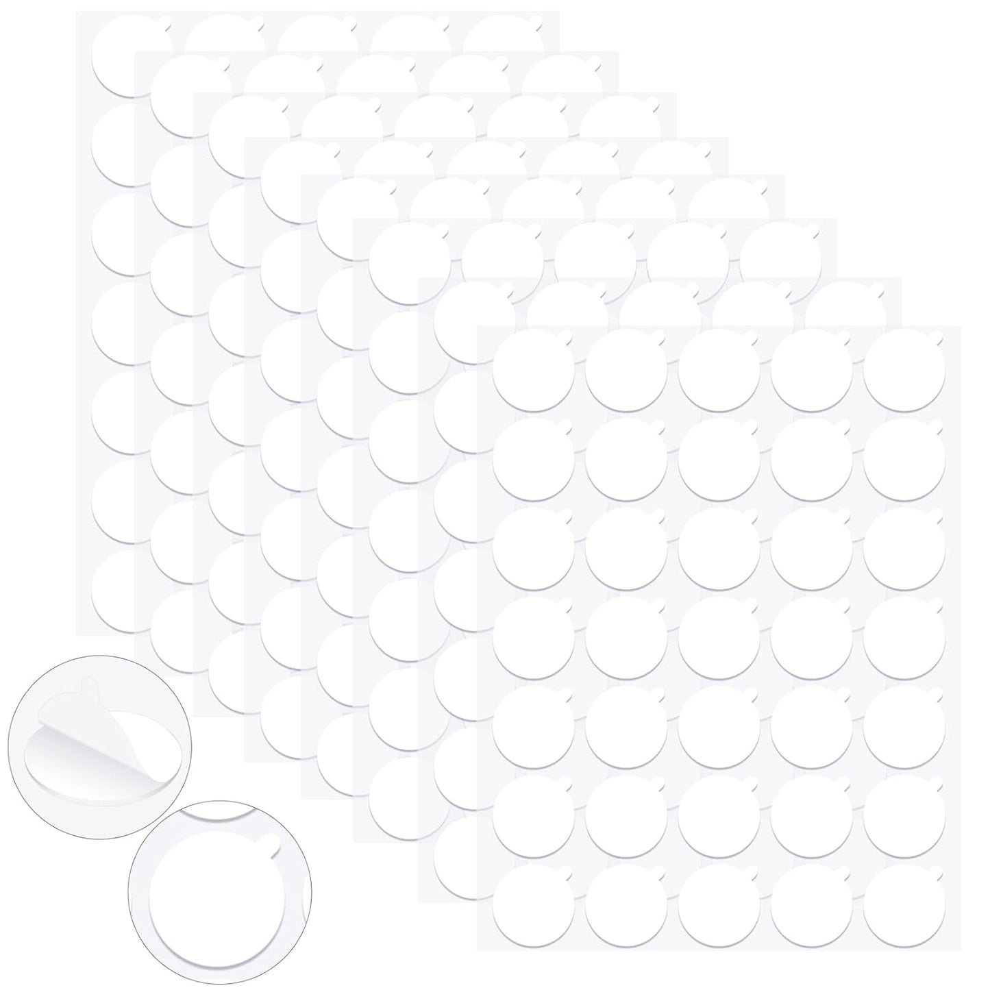 Clear Sticky Tack Adhesive Stick dots- Easy to Peel Clear Double Sided Mounting Putty Stick Tack for Wall Hanging Museum Wax Gel, Balloons, and Festival Decoration