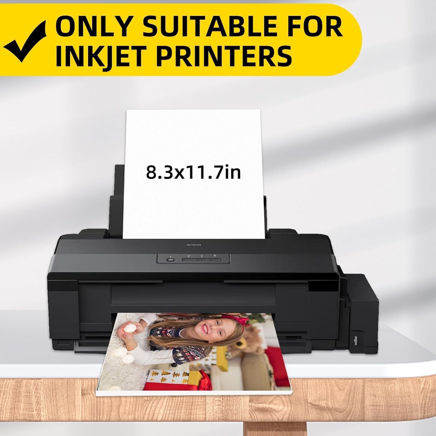 DIYMAG 15Pcs Printable Magnetic Sheets, 8.3x11.7inch Flexible Magnet Sheets Glossy Magnets Paper Non Adhesive Make Refrigerator Photo for Inkjet Printer, Photo Sheet for DIY Crafts