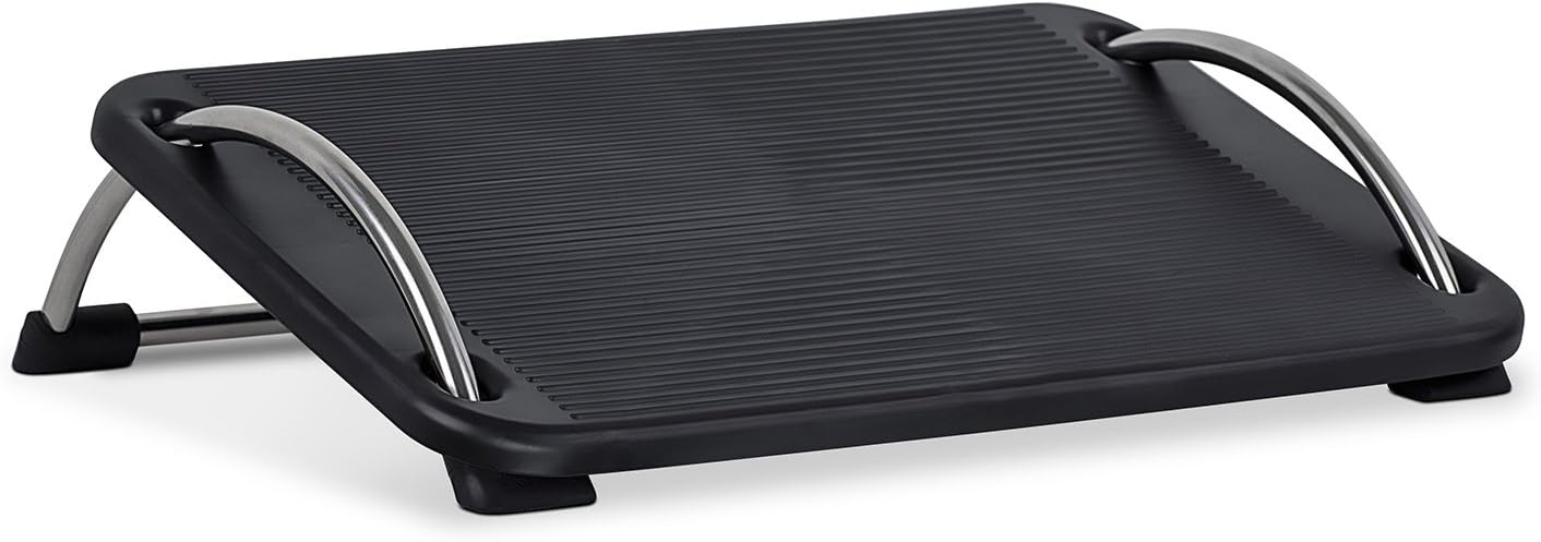 Mount-It! Tilting Footrest Under Desk | Ergonomic Office Foot Rest Adjustable | Computer Desk Foot Support | Large Platform Elevated Office Footrest