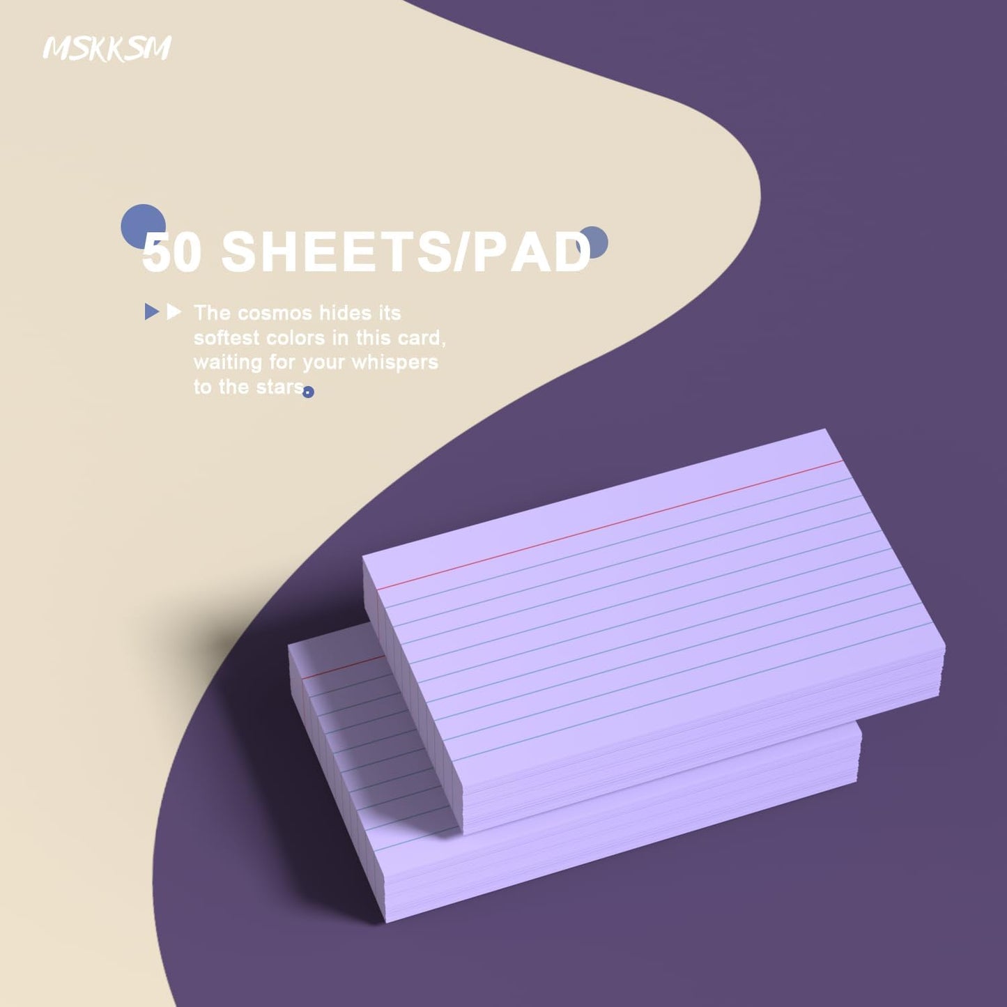 Purple Index Cards 3x5 Inch - 200 Pack, Ruled Index Flash Cards for Studying, 180GSM Purple Note Cards 3x5 Lined Index Cards, Flashcards 3 x 5 Notecards Lined College Ruled Study Card for Offices