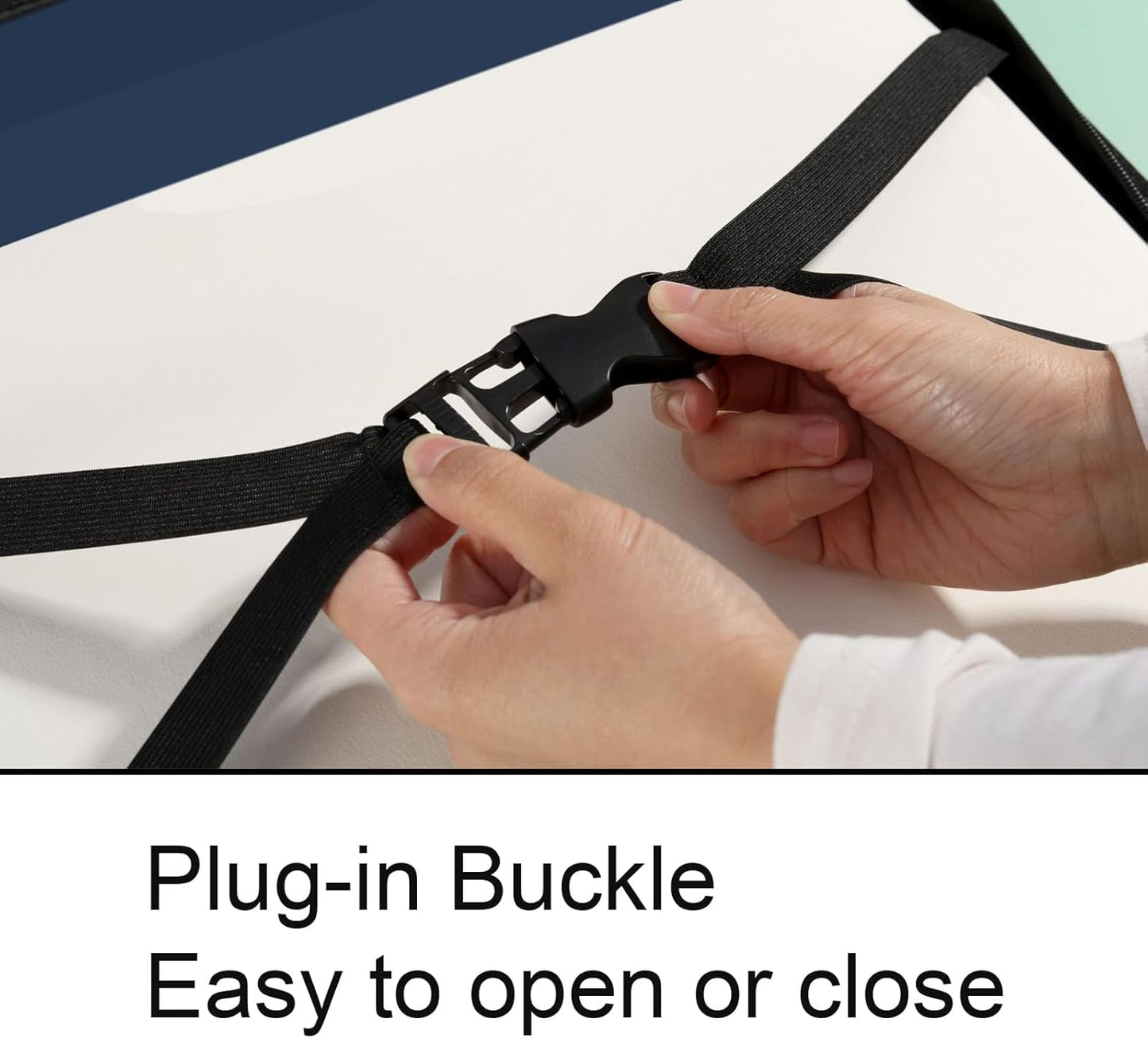 Acocony 11x17 Portfolio with Zipper Closure PP Material Oxford Cloth Edge Waterproof Blue 1 Pack