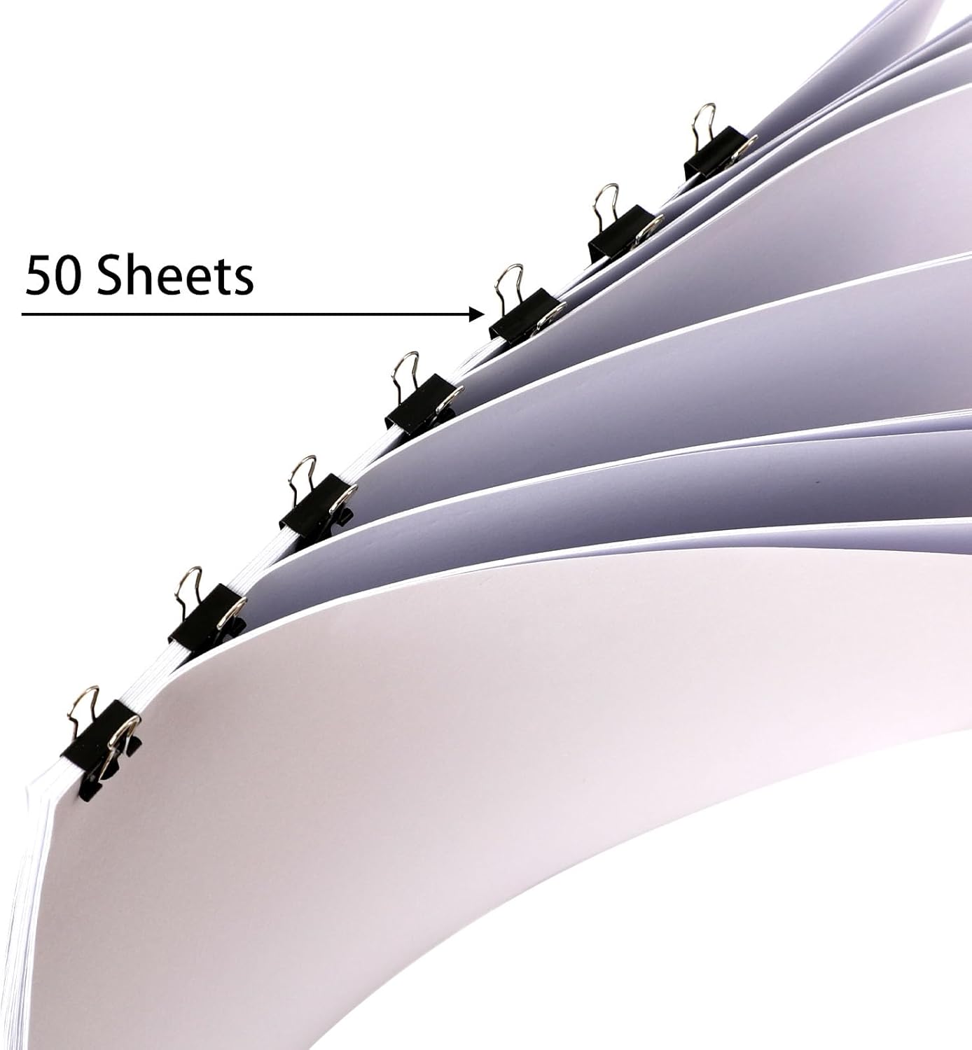 SANNIX 150 PCS Mini Binder Clips, 5/8 inch 15mm Binder Clips Black Paper Clamps Micro Size for Office Home School