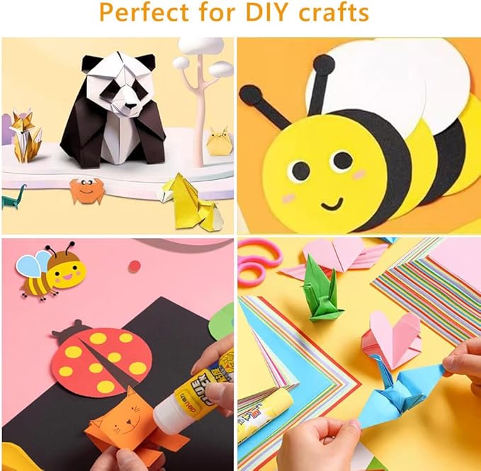 A4 Origami Paper Pink 100 Sheets, 8.27×11.7 inch Double Sided Color Easy Fold Big Origami Paper A4 Colored Copy Papers Thin 70gsm for Beginners, DIY handwork Art and Craft Projects (210 x 297 mm)