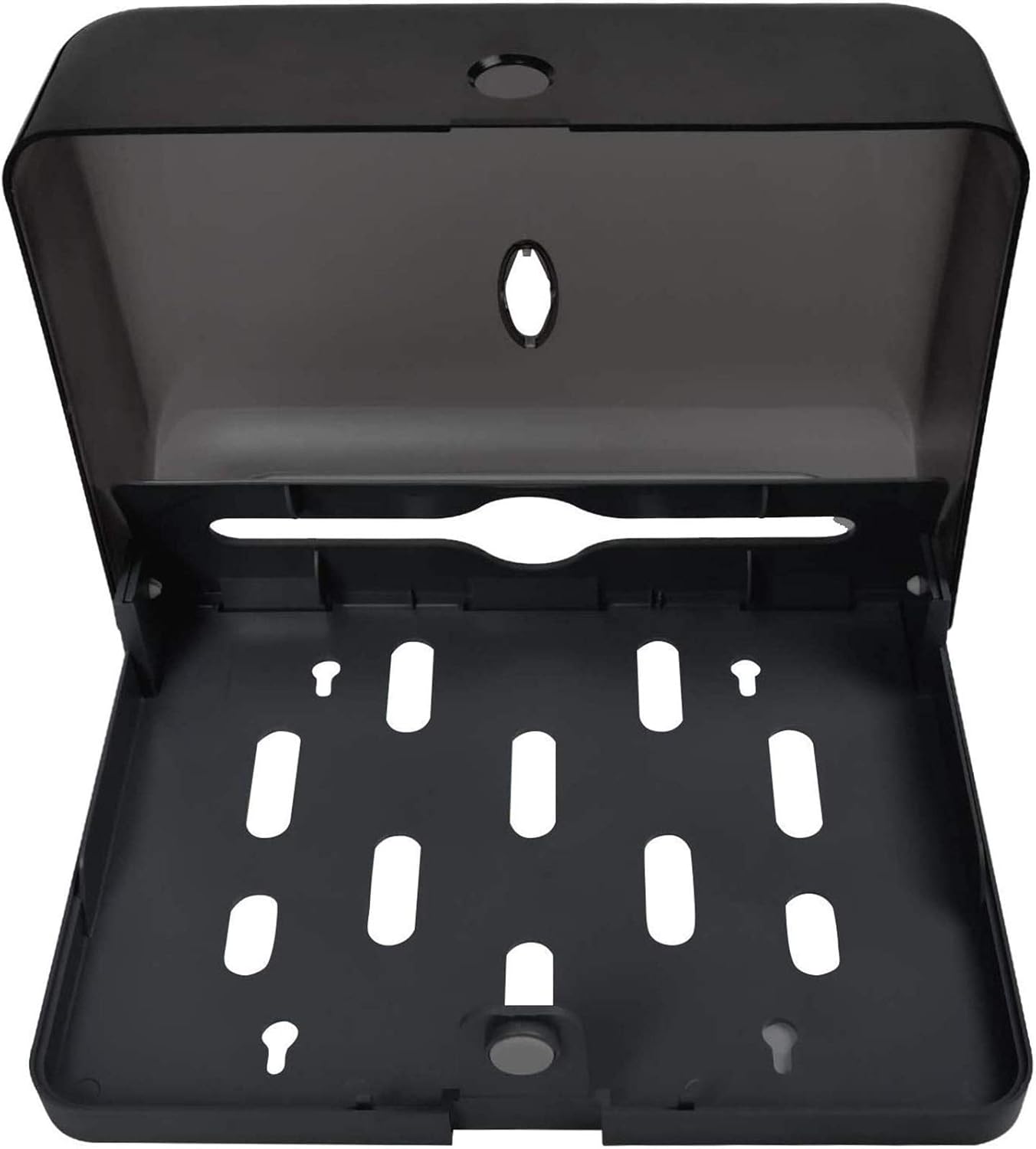 AILELAN Paper Towel Dispenser, Commercial Toilet Tissue Dispensers Wall Mount Paper Towel Holder Multifold/C-Fold Paper Towel Dispenser for Kitchen and Restroom Decor (Black)