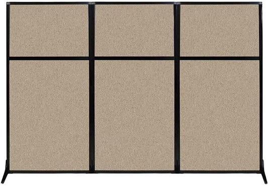 Versare Workstation Partition | Portable Wall Divider | Modern Office Cubicle | Free Standing Privacy Screen | Flexible Work Space | 99" x 70" Ocean Fabric Panels