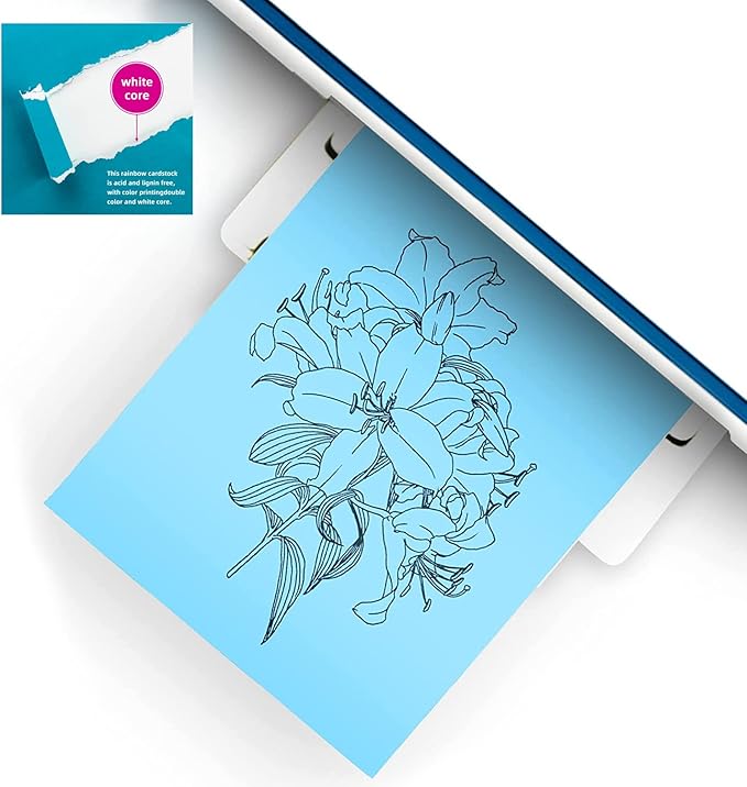 60 sheets Color Cardstock, 28 Assorted Colors 250 gsm A4 Size, Double Sided Printed Cardstock Paper, Premium Thick Card Stock for Card Making, Craft, Scrapbooking, Party Decors