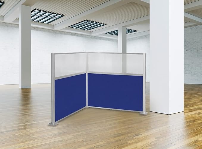 Versare Hush Panel Cubicle Kit | Workstation Partition Walls | Sound Dampening Cubicle Walls | Partitions for Desks