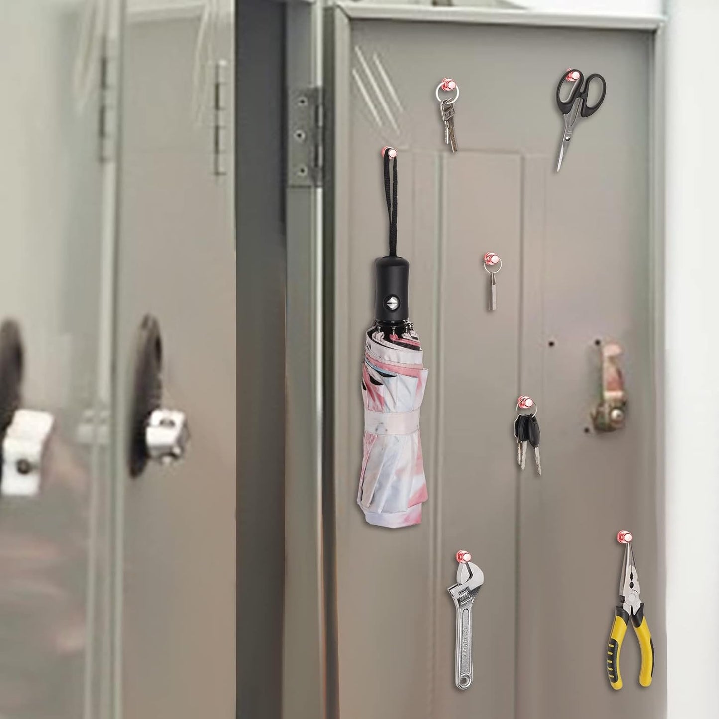 20-Pack Whiteboard and Fridge Magnets, Office and Kitchen Magnets, Push Pins Included